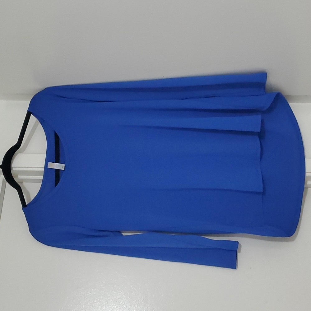LuLaRoe Cobalt Blue Lynnae Top, Med